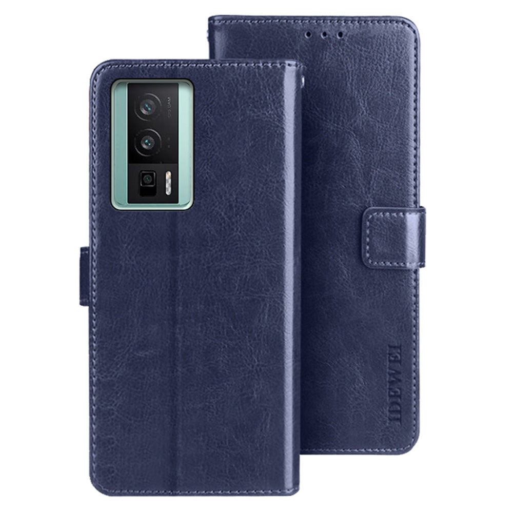 IDEWEI For Xiaomi Poco F5 Pro 5G Redmi K60 Pro 5G K60 5G Full Protection Phone Case PU Leather Stand Crazy Horse Texture Flip Phone Wallet Cover IDEWEI For Xiaomi Poco F5 Pro 5G Redmi K60 Pro 5G K60 5G Full Protection Phone Case PU Leather Stand Crazy Horse Texture Flip Phone Wallet Cover